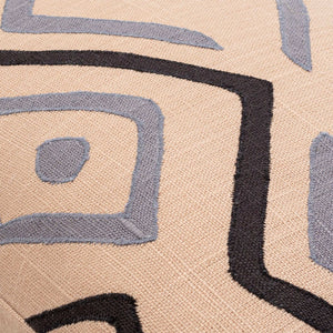 Surya Nairobi 18" Accent Pillow - Luxurious Linen Global Charm For Eclectic Home Décor & Easy Care Denim Linen,Linen Nrb007-2222