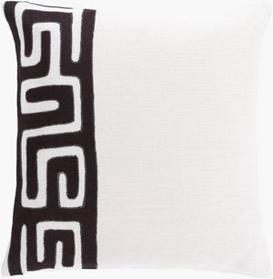 Surya Nairobi 18" Accent Pillow - Luxurious Linen Global Charm For Eclectic Home Décor & Easy Care Off,White Linen Nrb012-2020d
