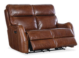 Harlan Zero Gravity PWR Loveseat w/PWR Headrest Brown MS Collection SS734-PHZ2-088 Hooker Furniture