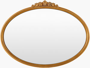 Surya Arrendale Accent Mirror 24"H X 32"W - Elegant Wall Decor To Enhance Your Home's Aesthetic Charm Frame, Gold Manufactured Wood Nre001-2432