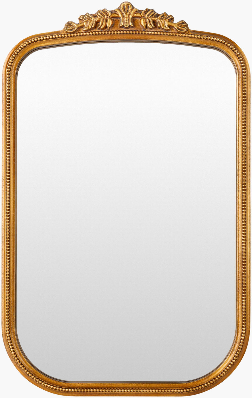 Surya Arrendale Accent Mirror 24"H X 32"W - Elegant Wall Decor To Enhance Your Home's Aesthetic Charm Frame, Gold Manufactured Wood Nre002-3019