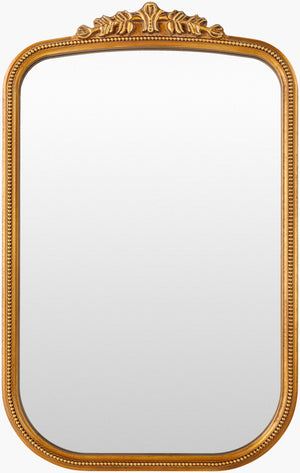 Surya Arrendale Accent Mirror 24"H X 32"W - Elegant Wall Decor To Enhance Your Home's Aesthetic Charm Frame, Gold Manufactured Wood Nre002-3019