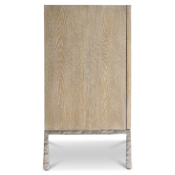 Bernhardt Bernhardt Aventura Door Chest With Frosted Nickel Geometric Overlay, Mirrored Accents & Soft-Close Doors 318115