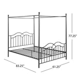 Christopher Knight Home® - Noble House - Earhart Traditional Iron Canopy Queen Bed Frame