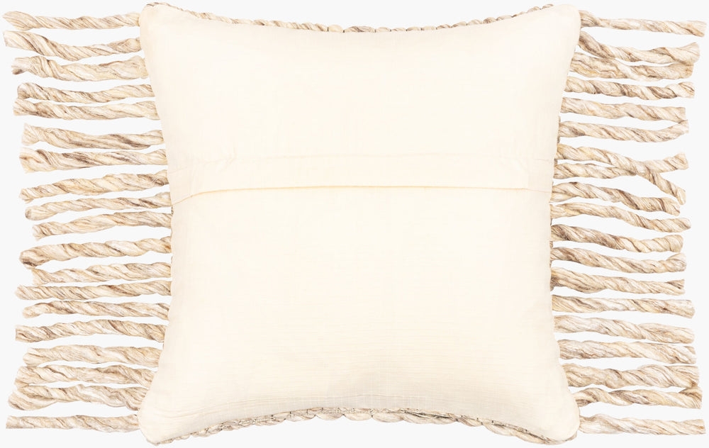 Surya Narvik Handmade 18" Accent Pillow - Cozy Cotton-wool Blend With Elegant Detailing For Home Decor Brown Wool,Cotton Nrk002-2020p