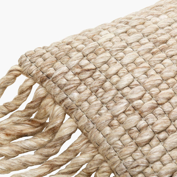 Surya Narvik Handmade 18" Accent Pillow - Cozy Cotton-wool Blend With Elegant Detailing For Home Decor Brown Wool,Cotton Nrk002-2020p