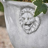 Christopher Knight Home® - Noble House - Simba Outdoor Traditional Roman Chalice Garden Urn Planter with Lionhead Accents