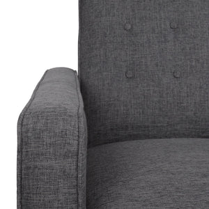 English Elm Christopher Knight Home® - DOUBLE Recliner Fabric Sofa with Plush Cushions and Space-Saving Design for Living Rooms, 49"L Gray 72478.00FGRY