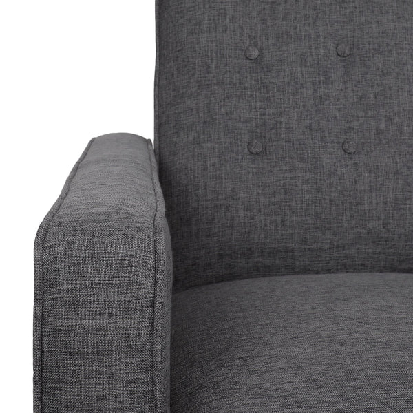 English Elm Christopher Knight Home® - DOUBLE Recliner Fabric Sofa with Plush Cushions and Space-Saving Design for Living Rooms, 49"L Gray 72478.00FGRY