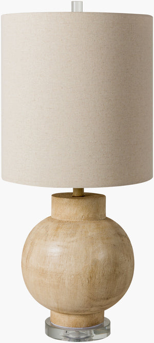 Surya Niort 28" Tall Accent Table Lamp - Charming Cottage Style With Crystal Base & Soft Linen Shade Body, Beige,Base, Clear,Shade (Outside), Beige,Shade (Inside), White,Finial, Clear,Harp, Metallic ,Nickel,Cord, Translucent Resin,Crystal,Linen,Polyester,Acrylic Nrt-001