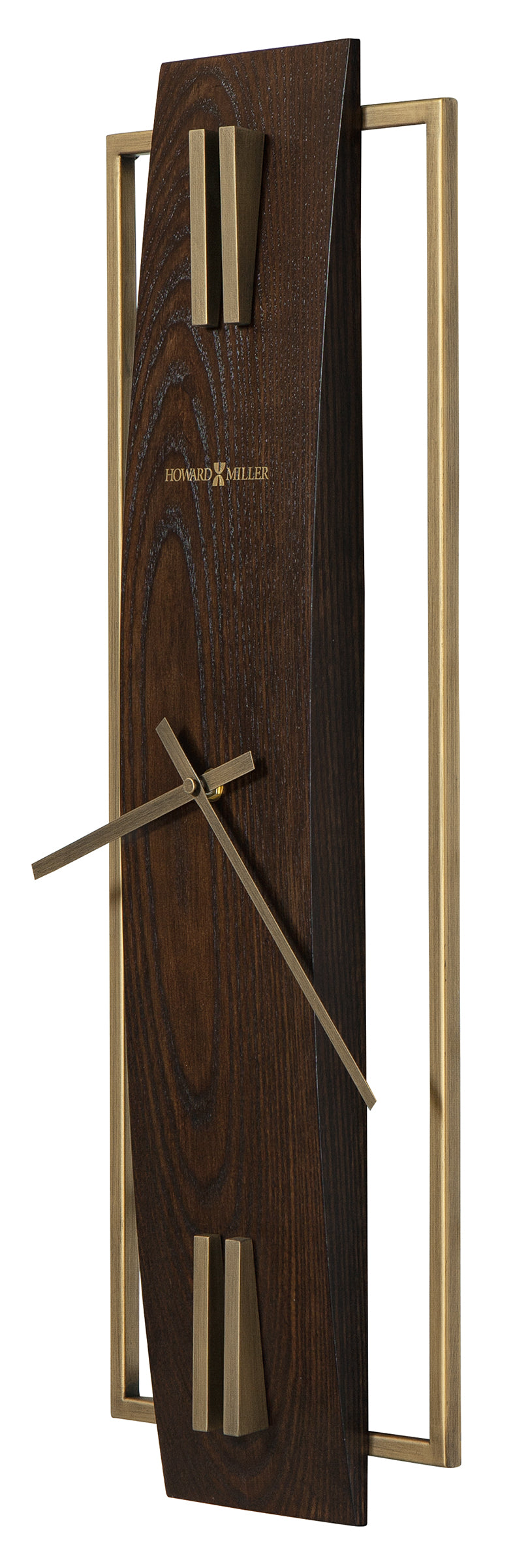 Hekman Furniture 625741 Harwood Ii Wall Clock - Oversized Elegance With Satin Espresso Finish And Brass Details  Harwood Ii Wall Clock 625741