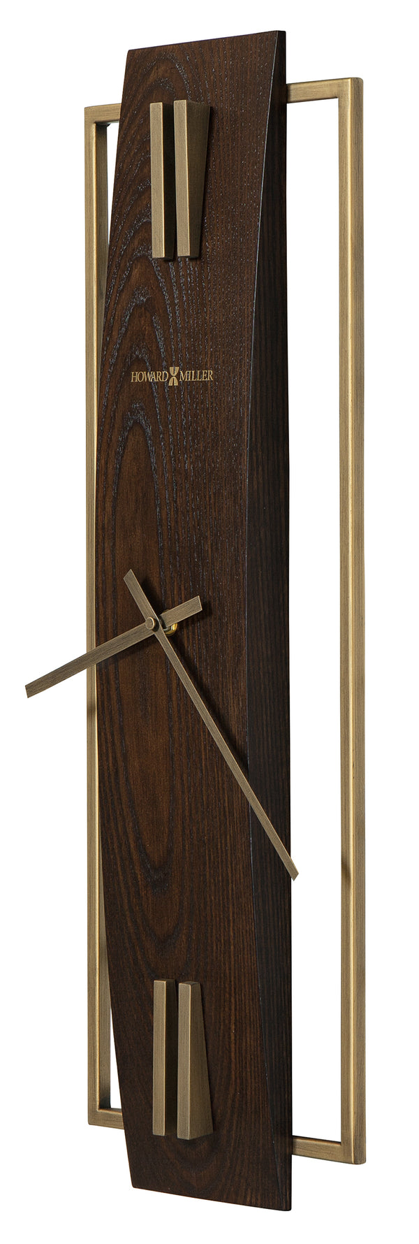 Hekman Furniture 625741 Harwood Ii Wall Clock - Oversized Elegance With Satin Espresso Finish And Brass Details  Harwood Ii Wall Clock 625741