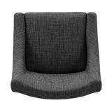 Homelegance By Top-Line Marsean Button Tufted Slope Arm Linen Dining Chairs (Set of 2) Grey Rubberwood