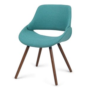 English Elm Malden Bentwood Dining Chair In Turquoise Blue - Mid-Century Style, Comfort, And Versatile Design B136P158897