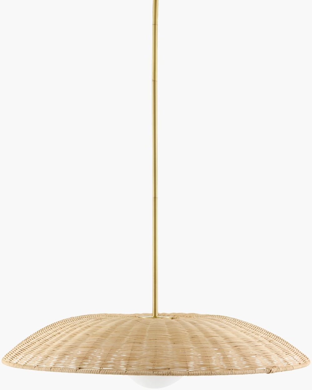 Livabliss Naseby Handwoven Rattan Oversized Pendant Light Bohemian Dining Room Ceiling Fixture NSB-001