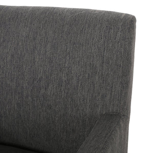 English Elm Arm Chair Upholstered Track Arm Contemporary Accent Seat for Living Room Reading Nook 69409.00CHAR