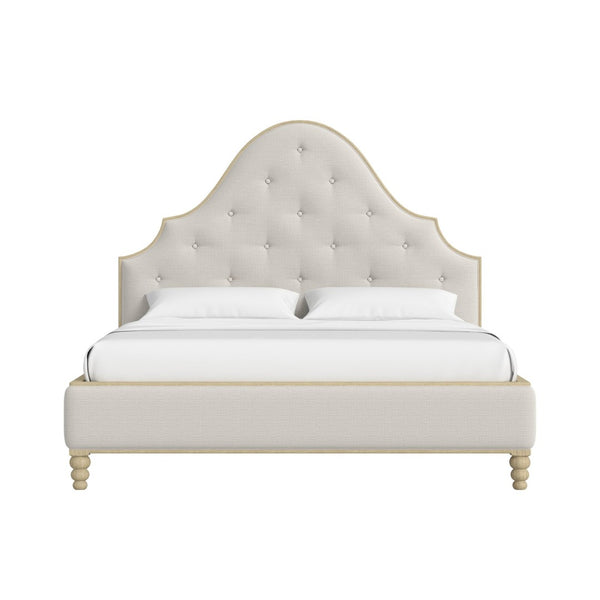 A.R.T. Furniture Haven Upholstered Headboard in Warm White & Oak Finish – Elegant, Modern Comfort for Your Bedroom 339125-2325HB