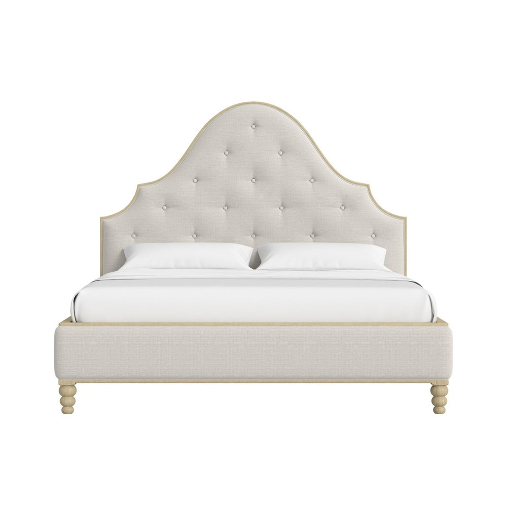 A.R.T. Furniture Haven Upholstered King Bed in Sundrch Oak - Modern Design, Durable Comfort, Elevate Your Bedroom Style 339126-2325