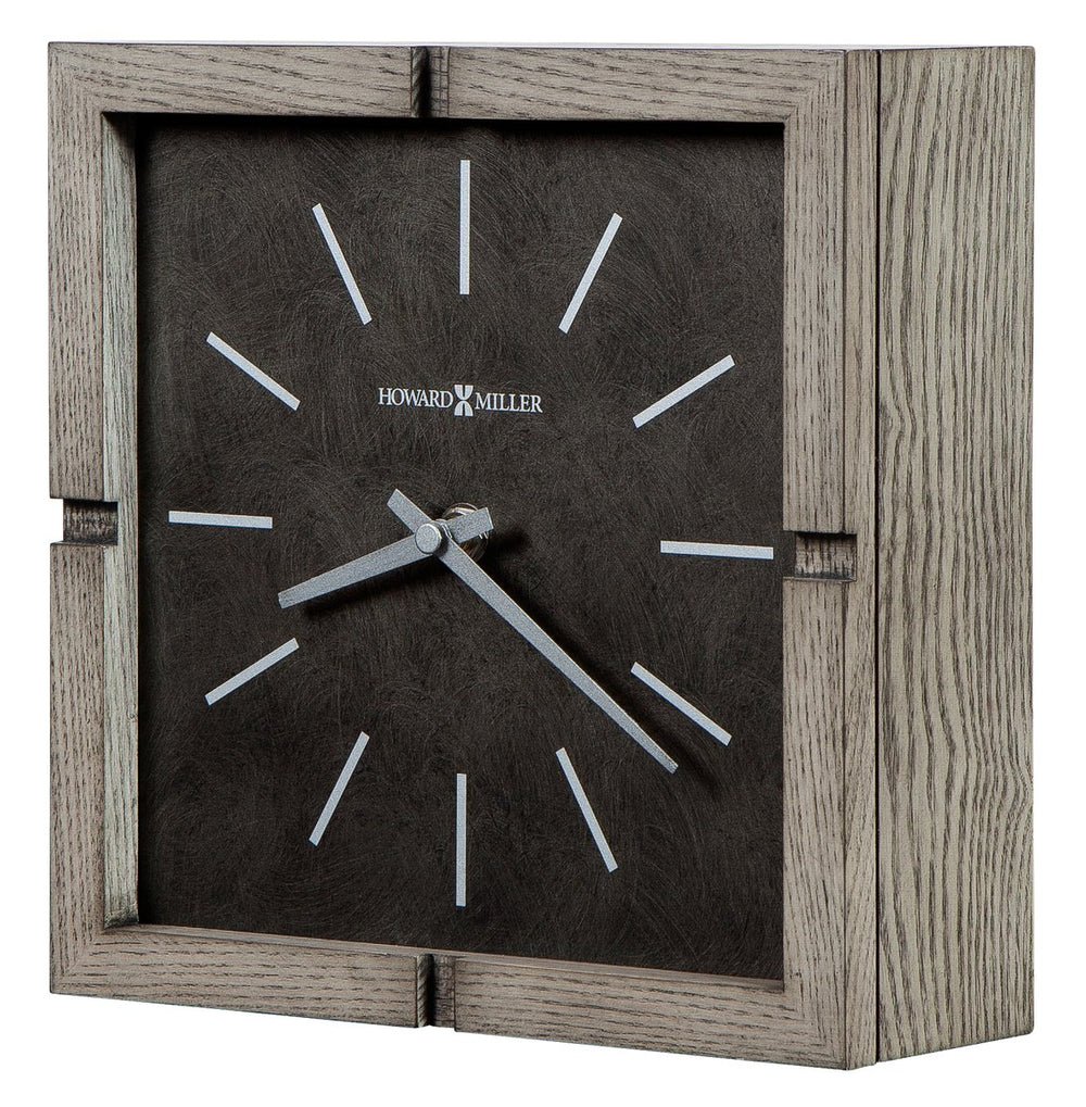 Hekman Furniture 635229 Fortin Accent Clock - Elegant Ash Veneered Mantel Design With Warm Gray Finish & Quartz Movement  Fortin Accent Clock 635229