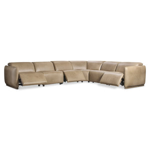 Bernhardt Bernhardt Alta Modular Leather Power Reclining Sectional for Modern Living Rooms K2300