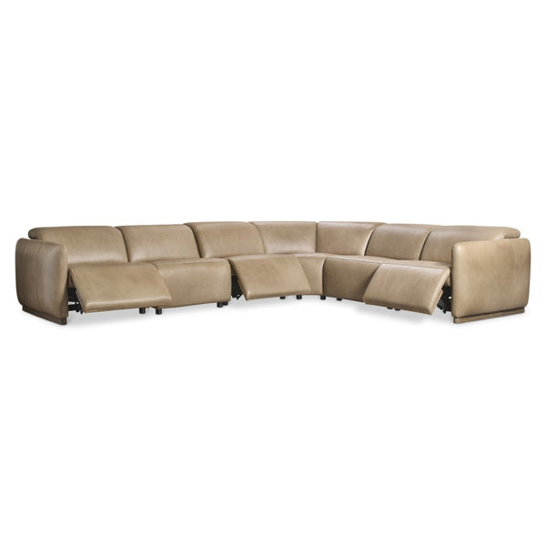 Bernhardt Bernhardt Alta Modular Leather Power Reclining Sectional for Modern Living Rooms K2300