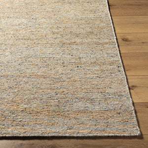 Natural Soumek NSM-2300 9' x 12' Handmade Rug NSM2300-912  Light Brown, Dark Brown, Pale Blue, Medium Gray, Navy, Beige Surya
