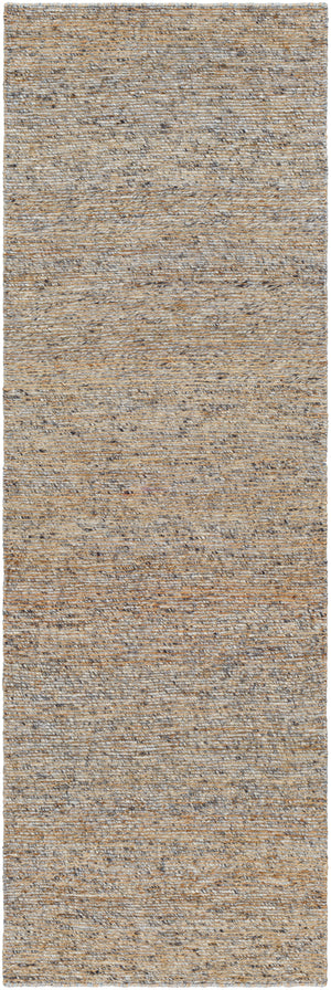 Natural Soumek NSM-2301 2'6" x 8' Runner Handmade Rug NSM2301-268  Light Brown, Dark Brown, Pale Blue, Medium Gray, Navy, Beige Surya