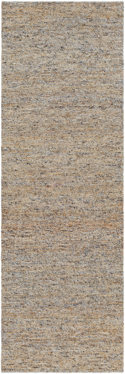 Natural Soumek NSM-2301 2'6" x 8' Runner Handmade Rug NSM2301-268  Light Brown, Dark Brown, Pale Blue, Medium Gray, Navy, Beige Surya