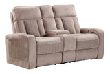 Parker Living Equinox - Mushroom Power Console Loveseat Mushroom MEQU#822CPH-MURM Parker House