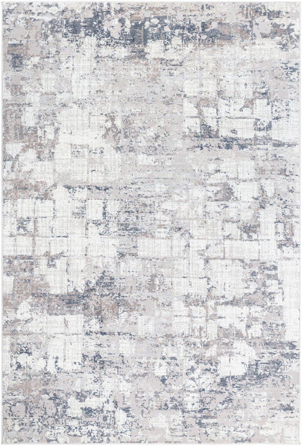 Nesta NST-2300 7'10" x 10' Machine Woven Rug NST2300-71010  Light Silver, Metallic - Silver, Slate, Silver Surya