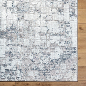 Nesta NST-2300 7'10" x 10' Machine Woven Rug NST2300-71010  Light Silver, Metallic - Silver, Slate, Silver Surya