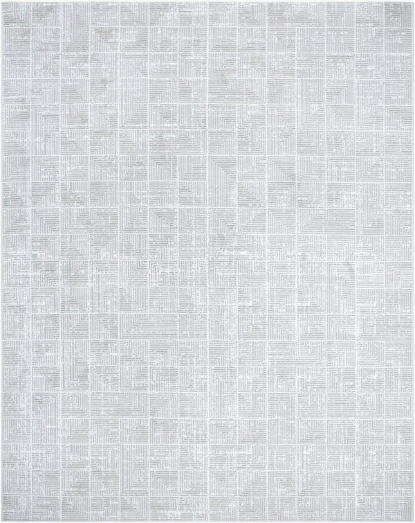 Livabliss Nesta Machine Woven Polyester Area Rug Structured Pattern for High Traffic Living Spaces Light Beige, Iv 7'10" x 10' NST2302-71010