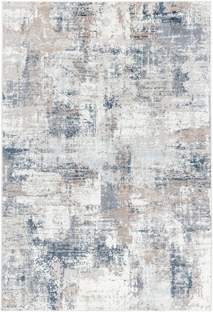 Nesta NST-2303 7'10" x 10' Machine Woven Rug NST2303-71010  Light Silver, Ash, Metallic - Silver Surya
