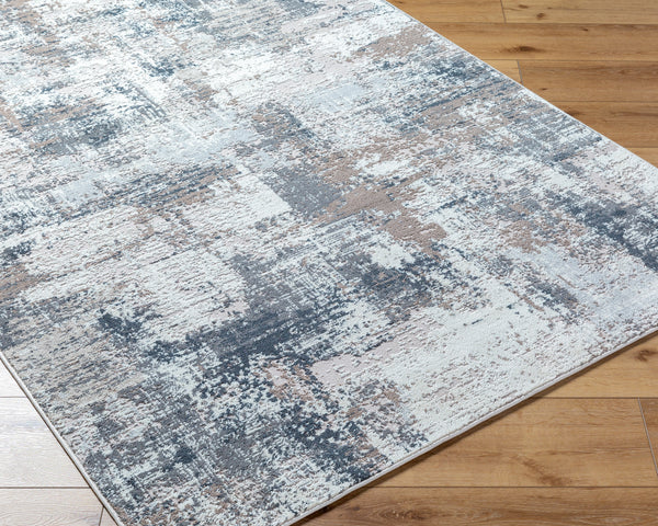 Nesta NST-2303 7'10" x 10' Machine Woven Rug NST2303-71010  Light Silver, Ash, Metallic - Silver Surya
