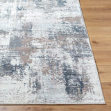 Nesta NST-2303 7'10" x 10' Machine Woven Rug NST2303-71010  Light Silver, Ash, Metallic - Silver Surya