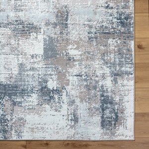 Nesta NST-2303 7'10" x 10' Machine Woven Rug NST2303-71010  Light Silver, Ash, Metallic - Silver Surya
