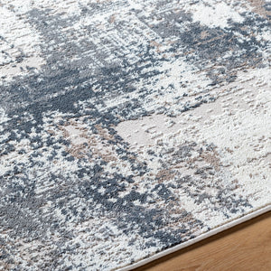 Nesta NST-2303 7'10" x 10' Machine Woven Rug NST2303-71010  Light Silver, Ash, Metallic - Silver Surya