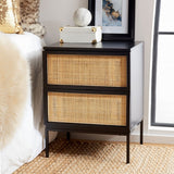 Safavieh Zadie 2 Drawer Rattan Nightstand NST5007D