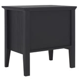 Safavieh Sondra 2 Drawer Nightstand Black / Gold  21.7" x 15.4" x 21.7"