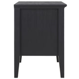 Safavieh Sondra 2 Drawer Nightstand Black / Gold  21.7" x 15.4" x 21.7"