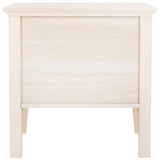 Safavieh Sondra 2 Drawer Nightstand White / Gold 21.7" x 15.4" x 21.7"