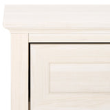 Safavieh Sondra 2 Drawer Nightstand White / Gold 21.7" x 15.4" x 21.7"