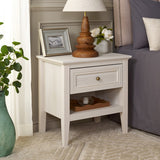 Safavieh Sondra 2 Drawer Nightstand White / Gold 21.7" x 15.4" x 21.7"