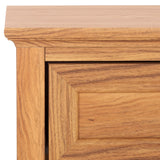 Safavieh Sondra 2 Drawer Nightstand Oak / Gold 21.7" x 15.4" x 21.7"