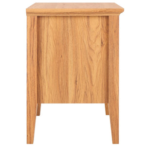 Safavieh Sondra 2 Drawer Nightstand Oak / Gold 21.7" x 15.4" x 21.7"