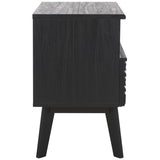 Safavieh Esma 1 Drawer 1 Shelf Nightstand Black 21.7" x 15.2" x 24.3"