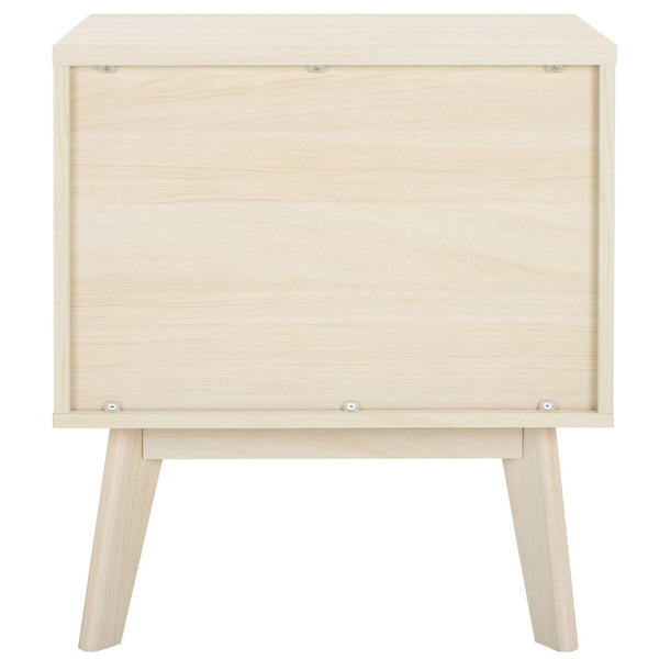 Safavieh Esma 1 Drawer 1 Shelf Nightstand White 21.7" x 15.2" x 24.3"