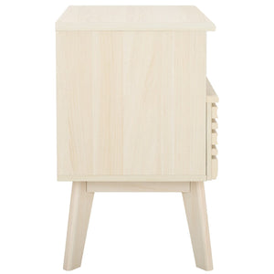Safavieh Esma 1 Drawer 1 Shelf Nightstand White 21.7" x 15.2" x 24.3"