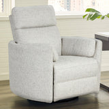 Parker House Parker Living Radius - Natural Beauty Quartz Power Swivel Glider Recliner Natural Beauty Quartz 100% Polyester (S) MRAD#812GSP-NBQ