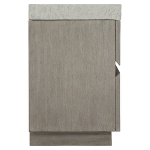 Bernhardt Bernhardt Ritter Dresser With Flint Oak Case & Sand Grey Cast Concrete Top, 4 Soft-Close Drawers, 309052
